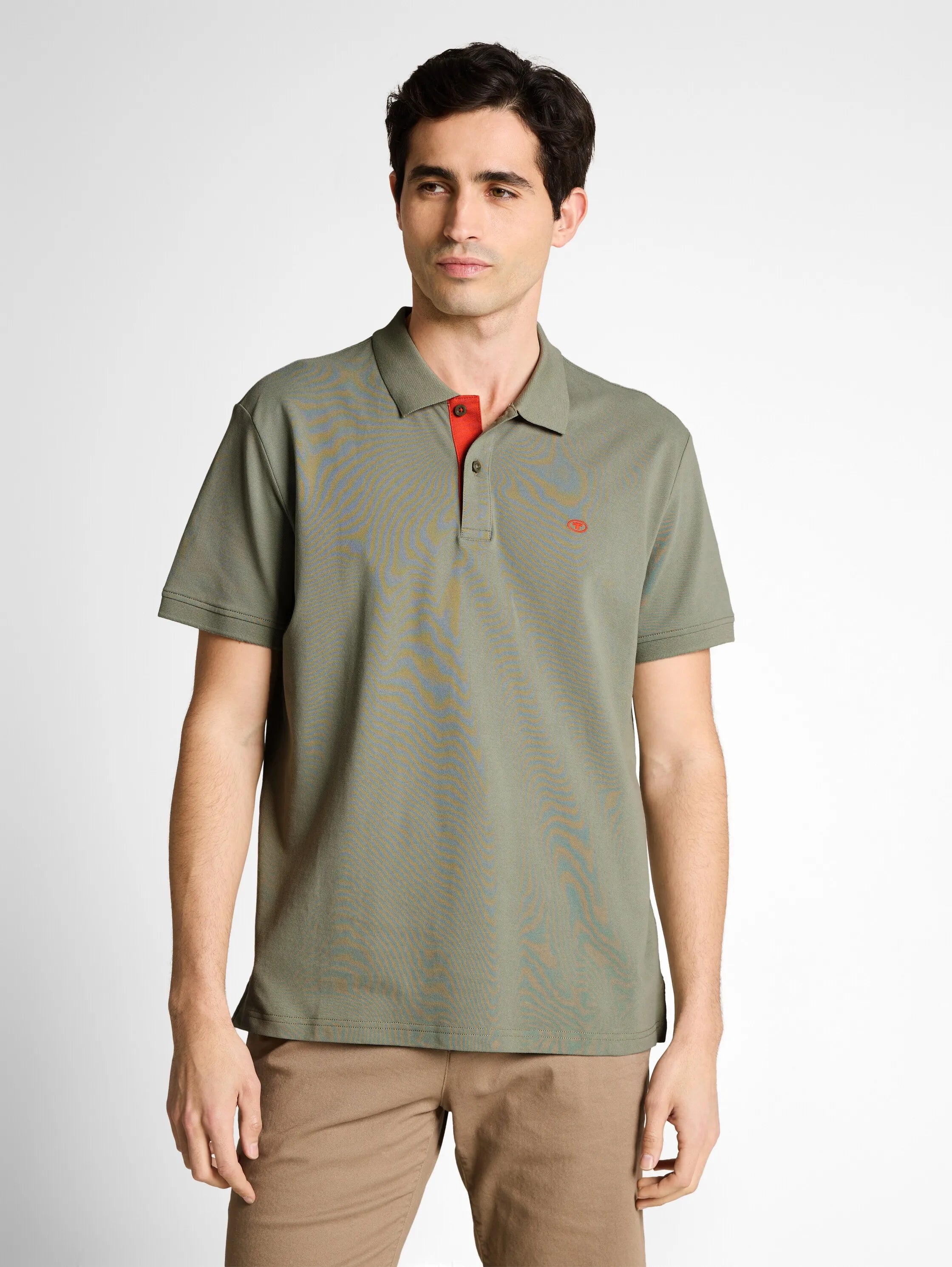Tom Tailor – Piqué Poloshirt mit Logo-Stickerei