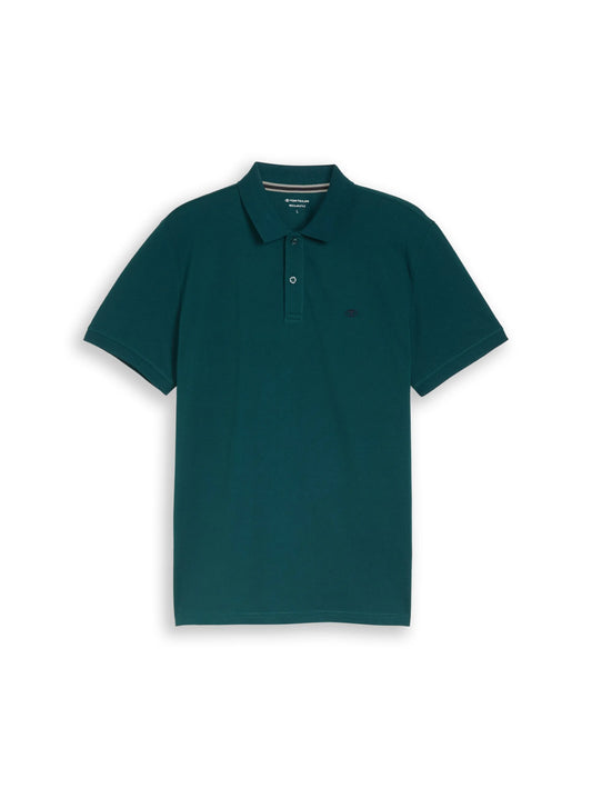Tom Tailor – Piqué Poloshirt mit Logo-Stickerei