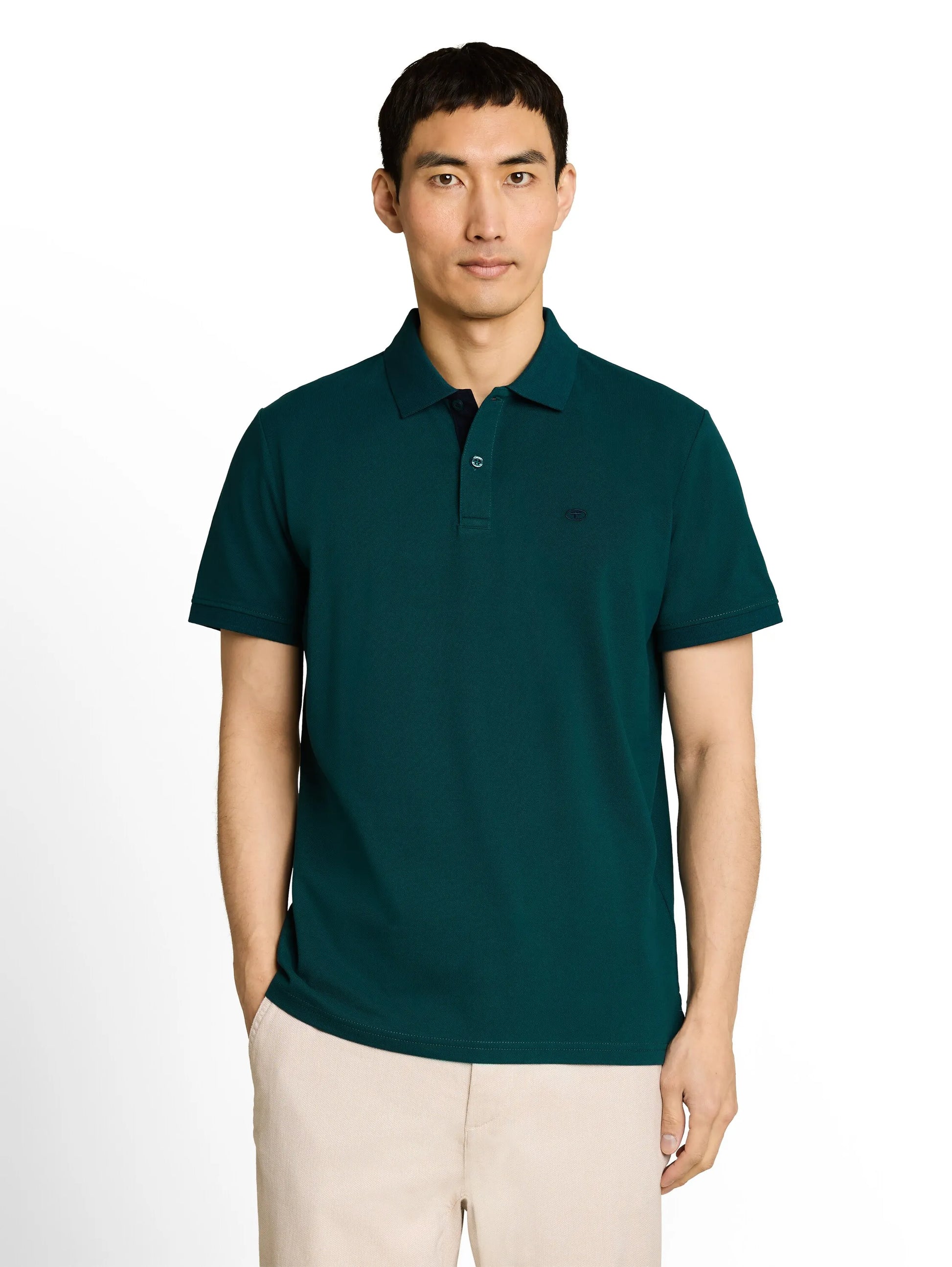Piqué Poloshirt mit Logo-Stickerei