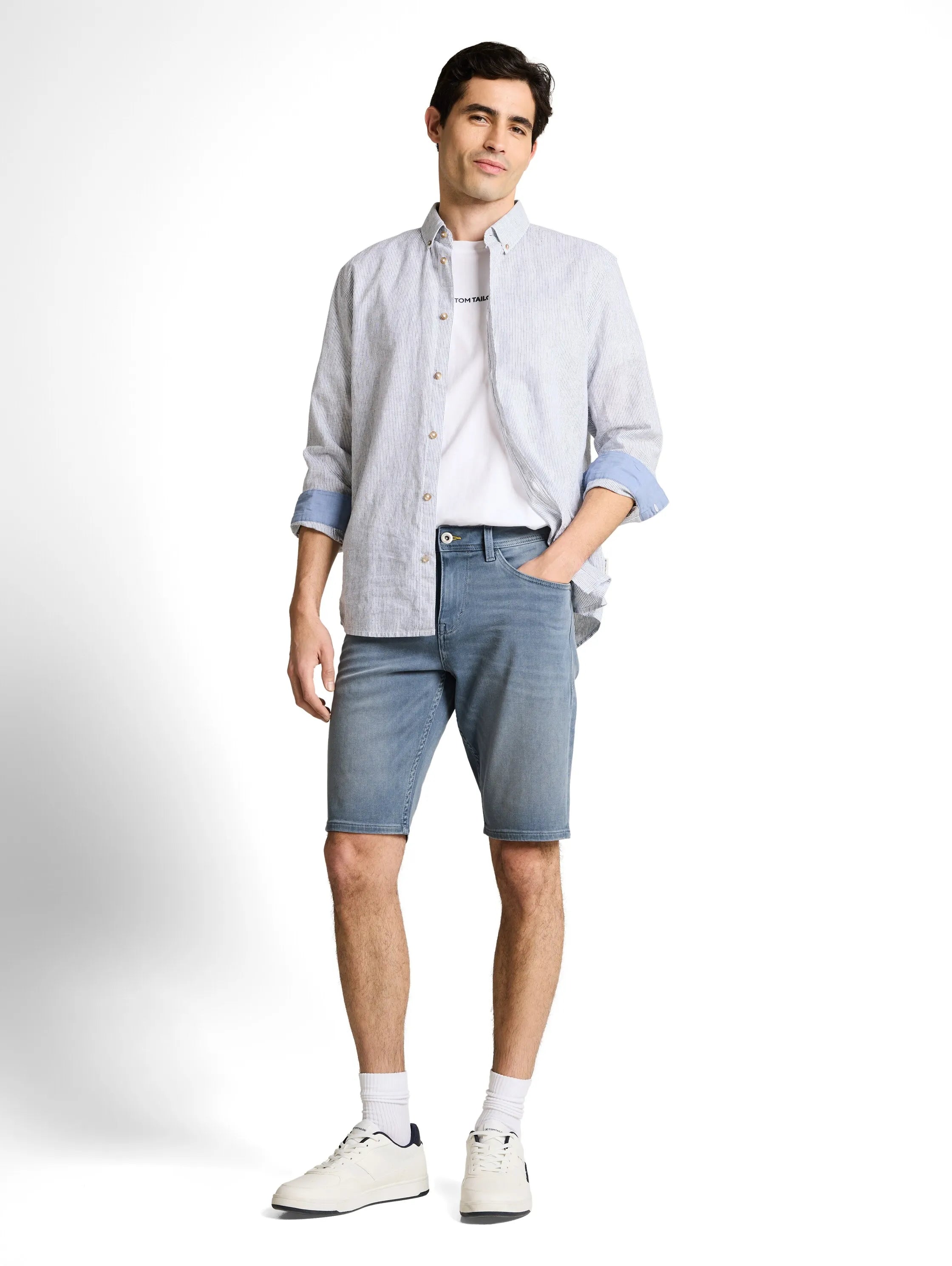 Tom Tailor – TTJOSH REGULAR SLIM Jeans Shorts mit Superstretch