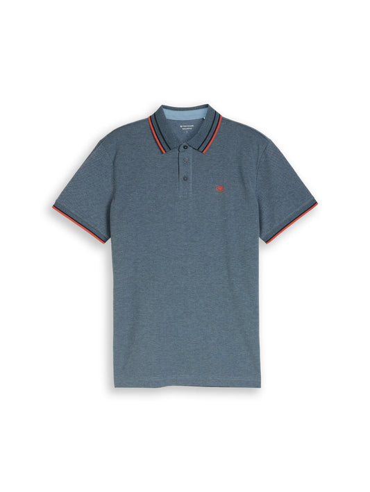 Tom Tailor – Piqué Poloshirt mit Logo-Print