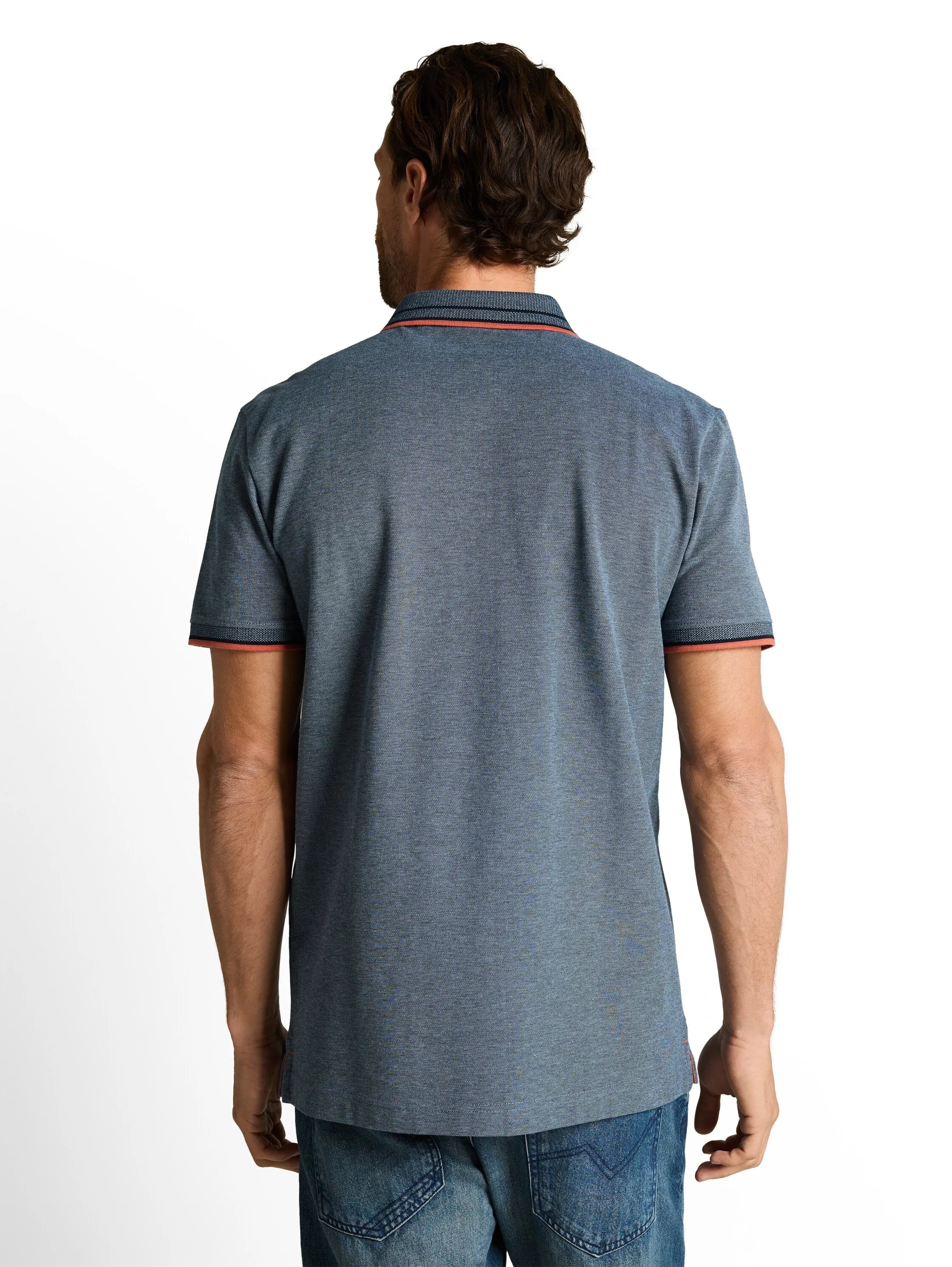 Tom Tailor – Piqué Poloshirt mit Logo-Print