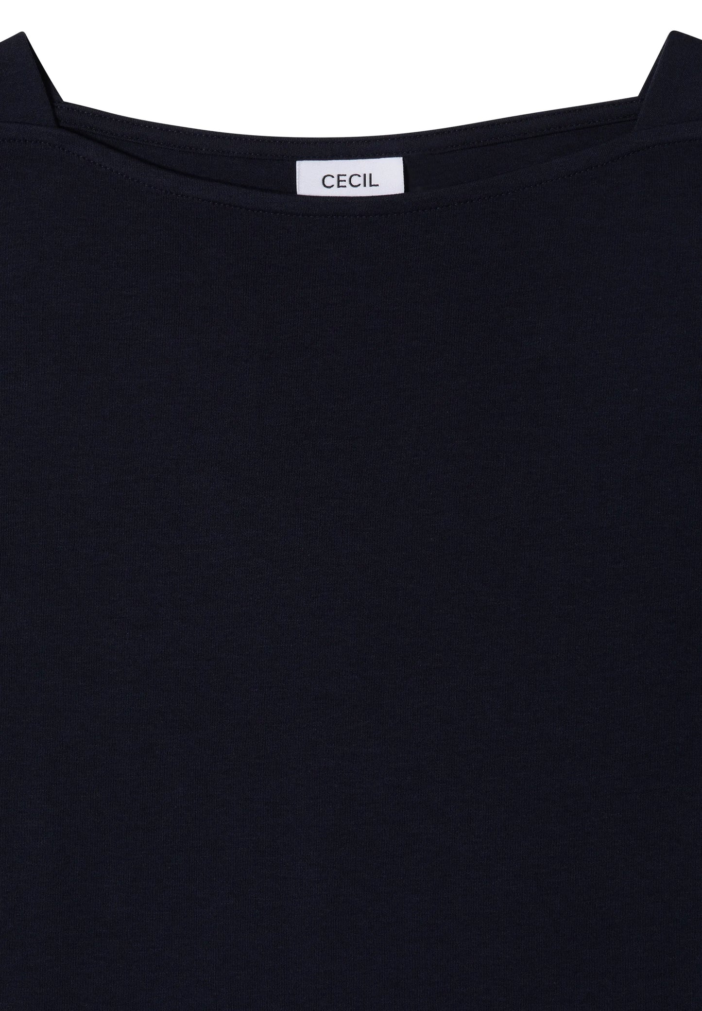 Basic Shirt mit U-Boot-Ausschnitt