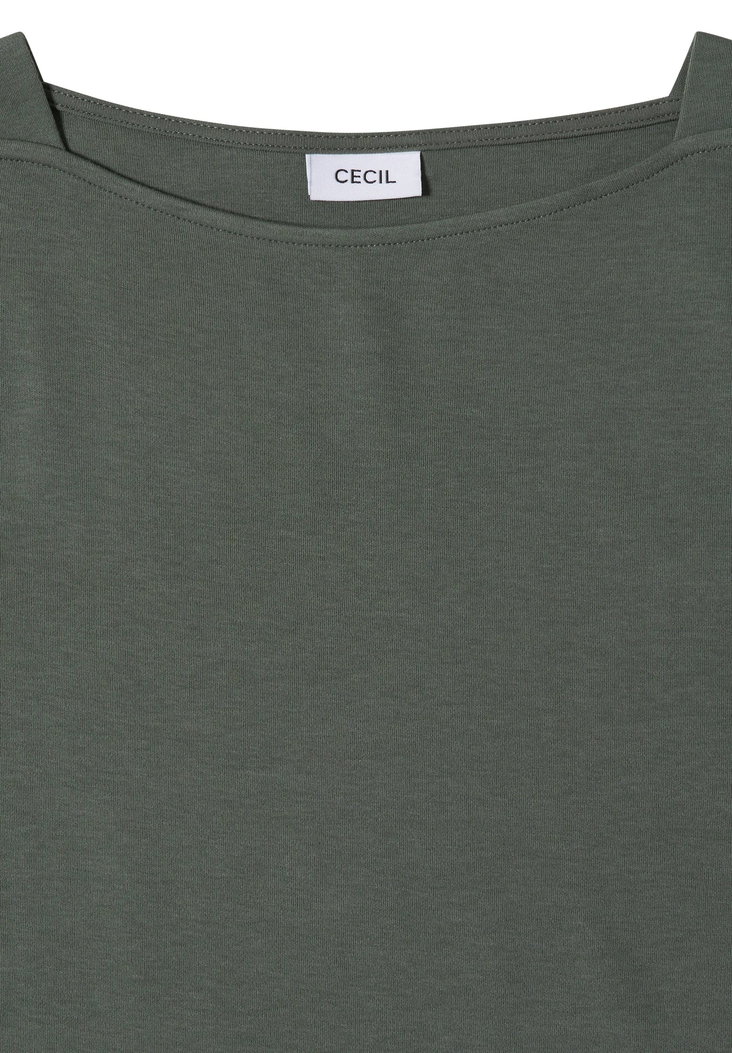 Basic Shirt mit U-Boot-Ausschnitt