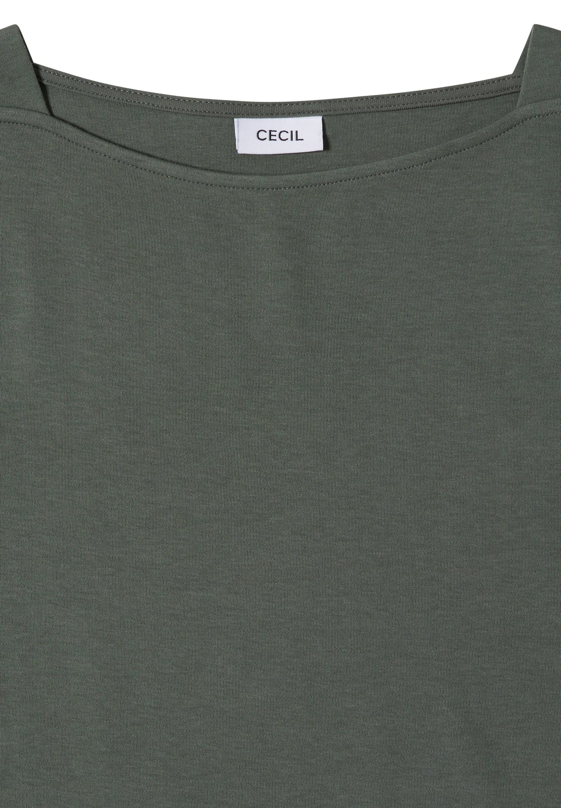 Basic Shirt mit U-Boot-Ausschnitt