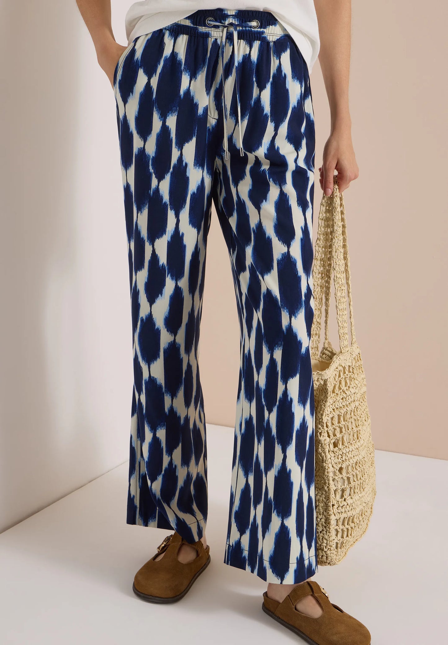 High Waist Wide Leg Hose im Loose Fit