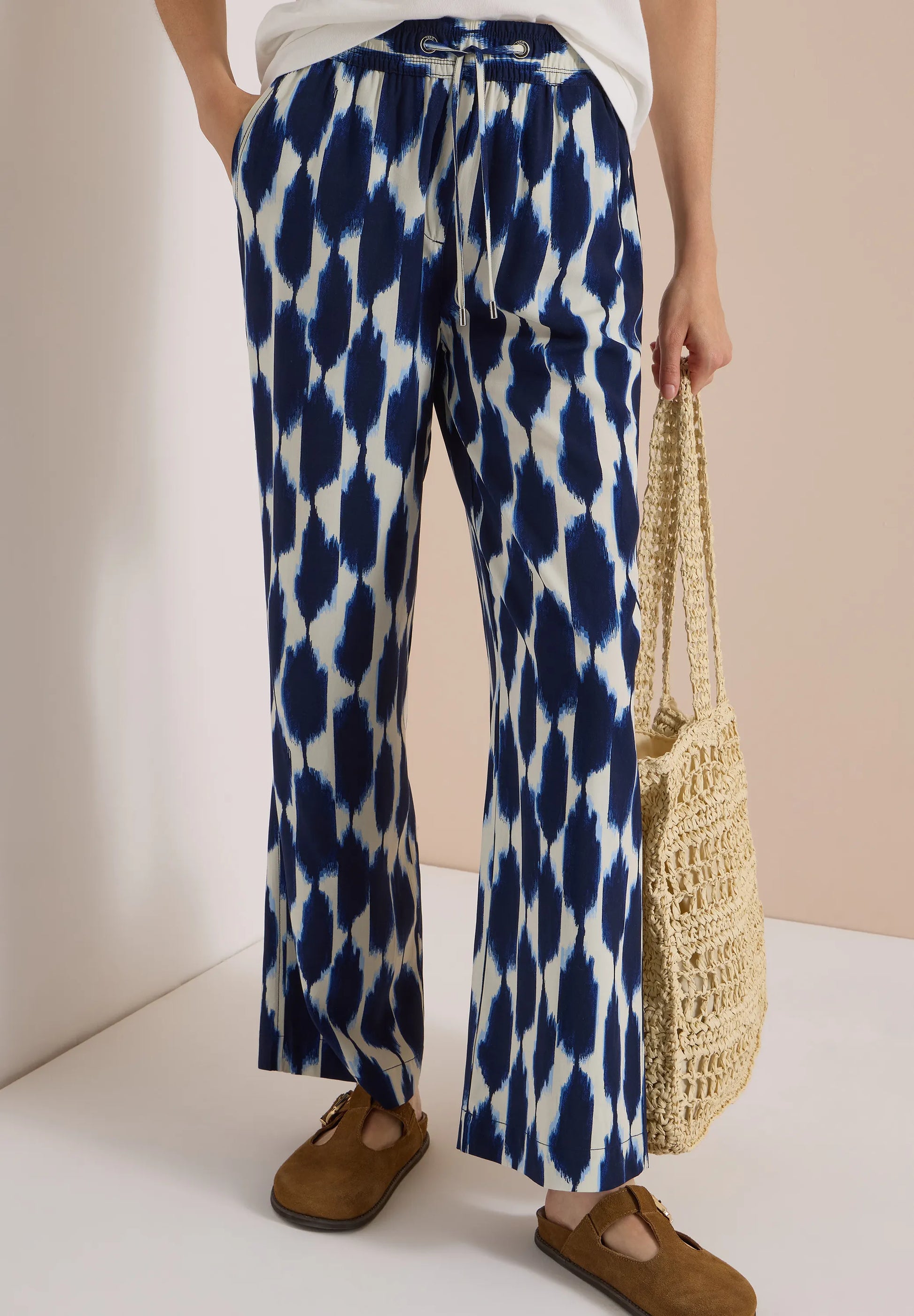 High Waist Wide Leg Hose im Loose Fit