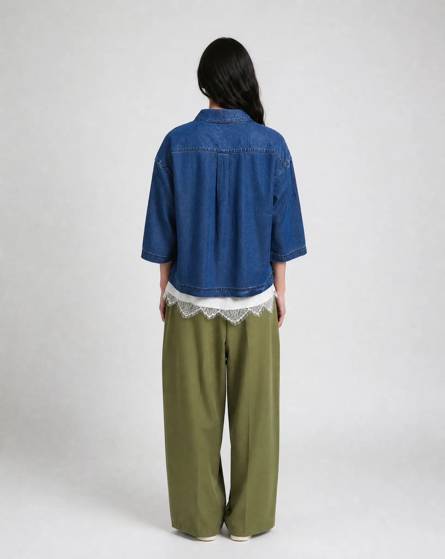 Lyocell Polo Blouse