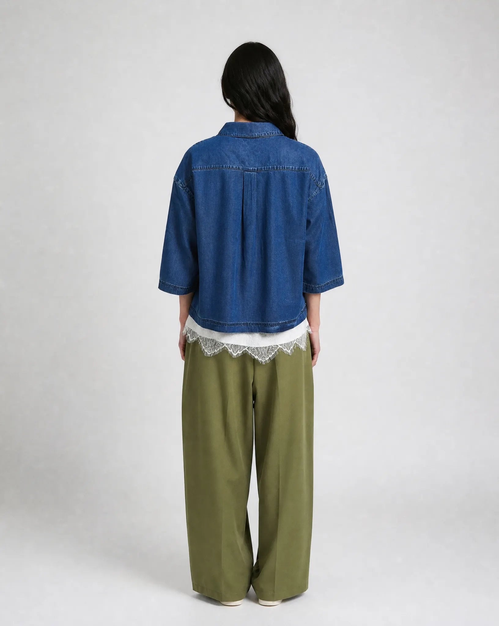 Lyocell Polo Blouse