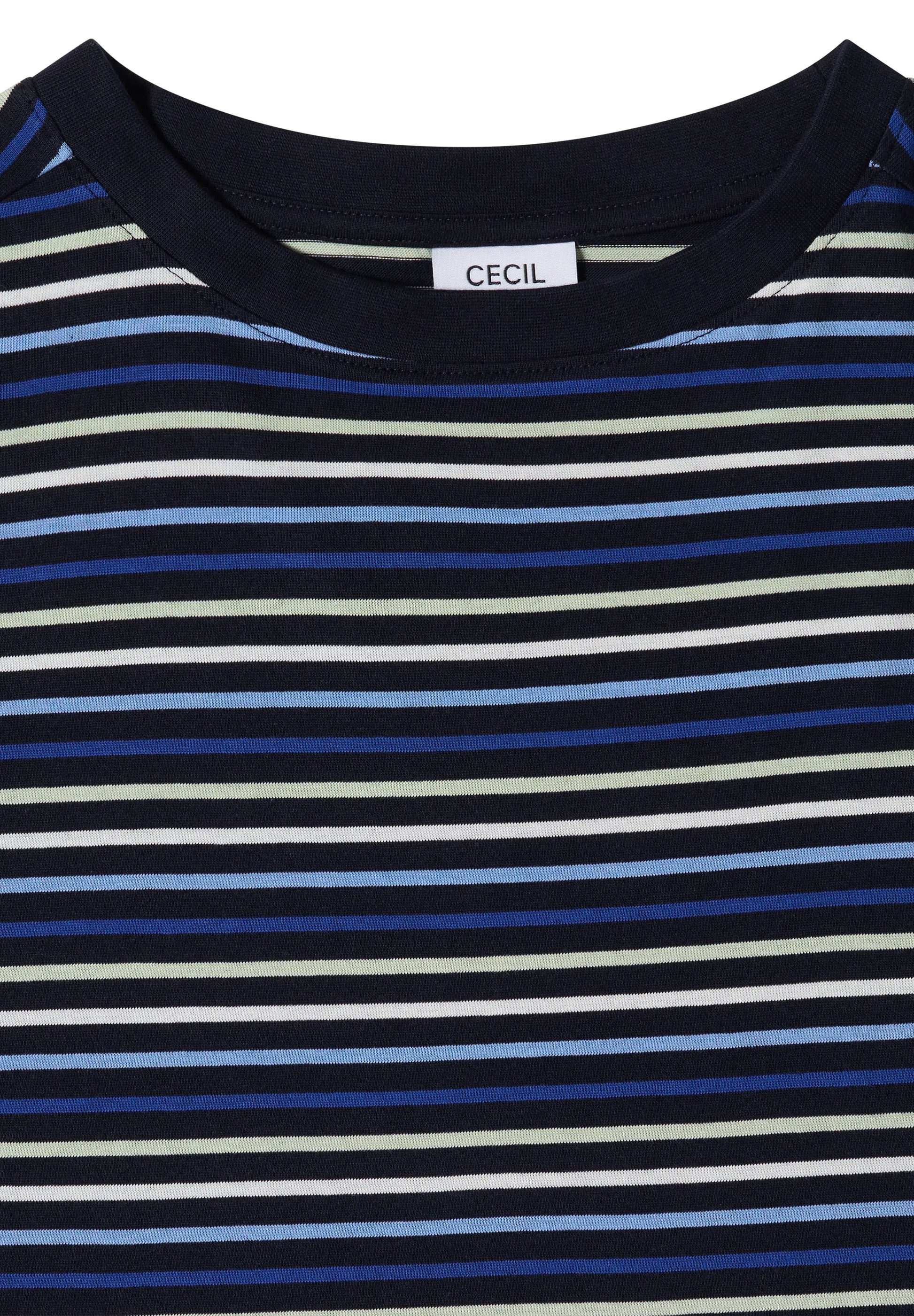 T-Shirt mit Multicolor Streifen