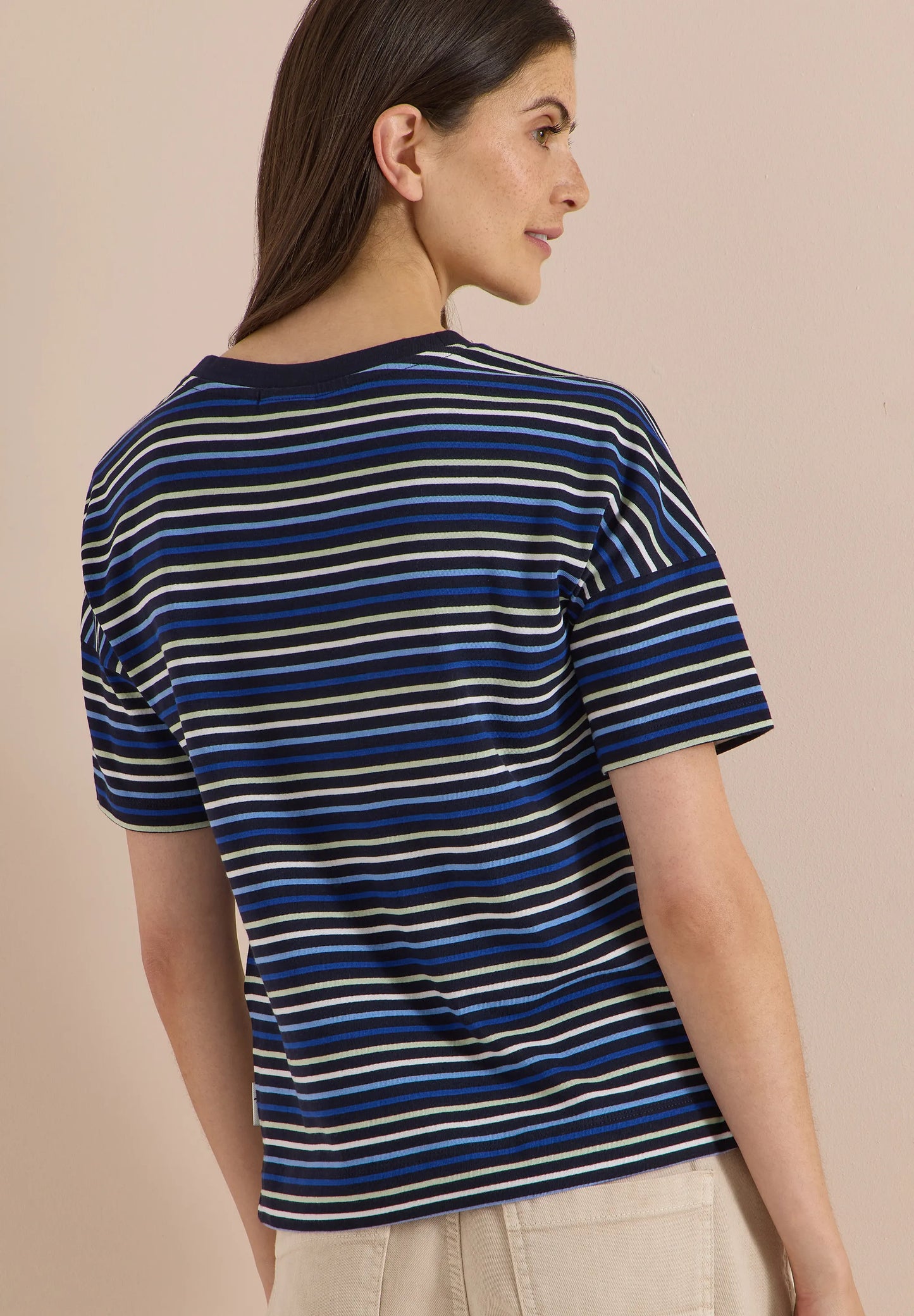 T-Shirt mit Multicolor Streifen