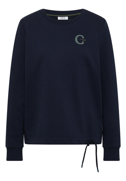 Cecil – Sweatshirt mit Rundhals und Tunnelzug