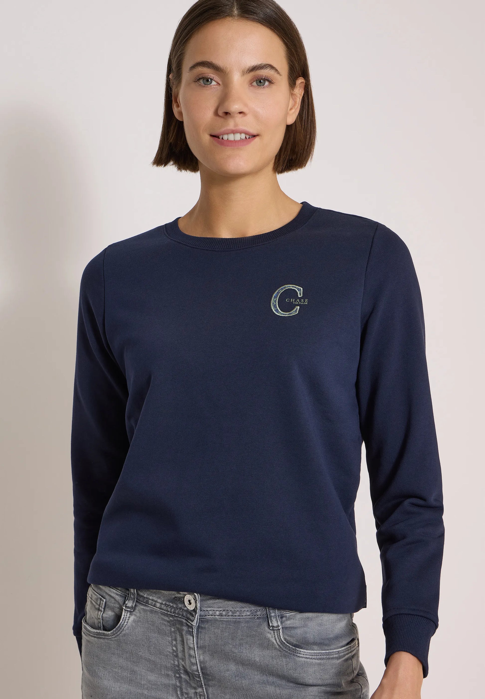 Sweatshirt mit Rundhals und Tunnelzug