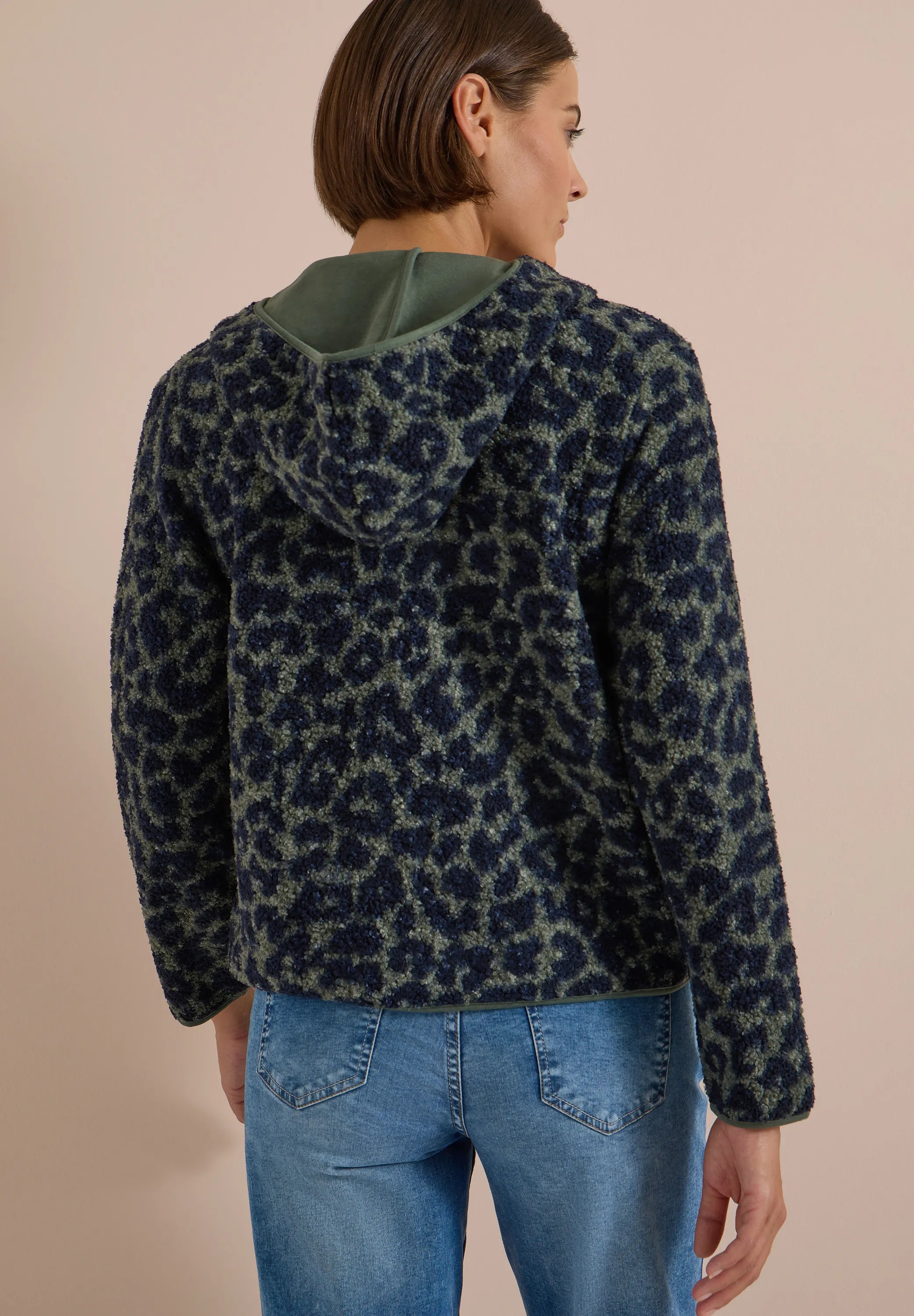 Cecil – Cecil Damen Teddyjacke Leo-Muster