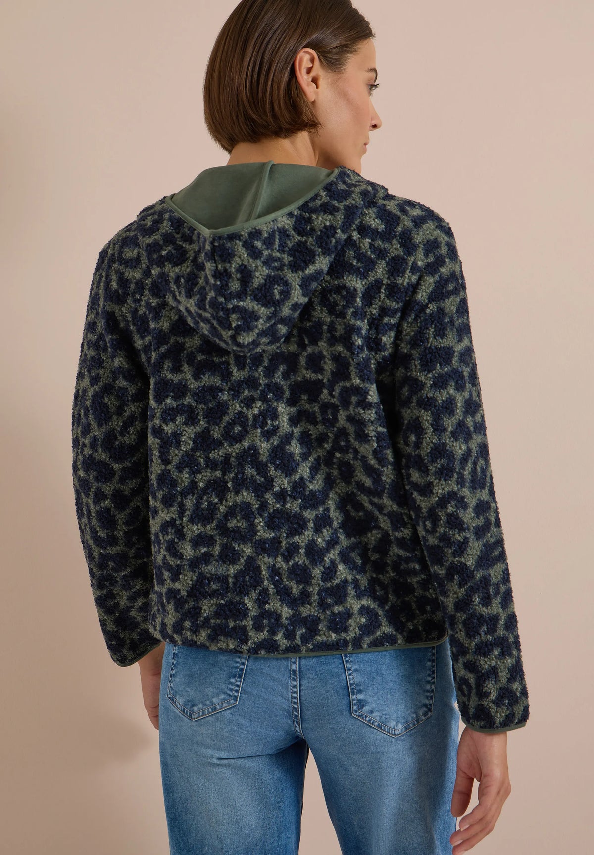 Cecil – Cecil Damen Teddyjacke Leo-Muster