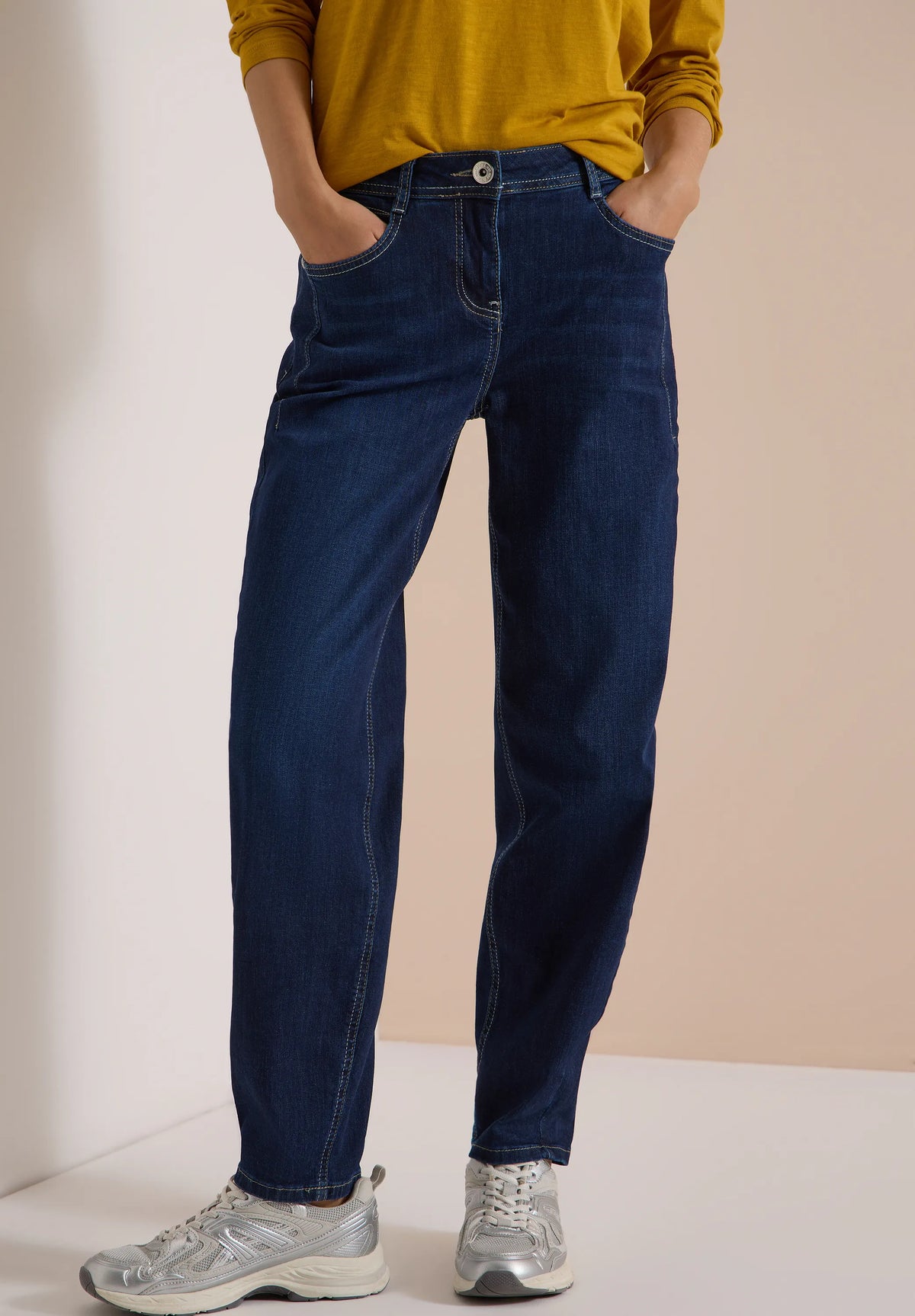 Cecil – Cecil Damen High Waist Barrel Leg Jeans