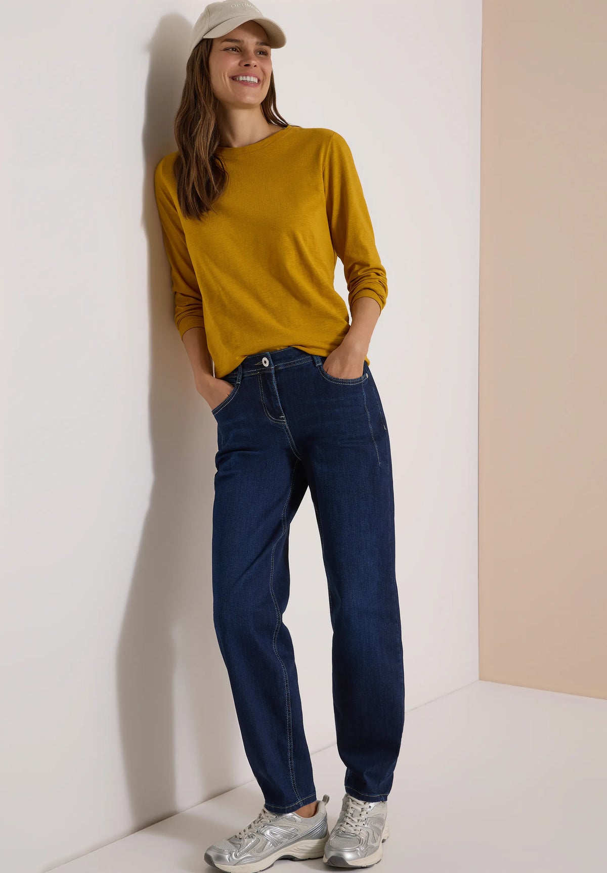Cecil – Cecil Damen High Waist Barrel Leg Jeans