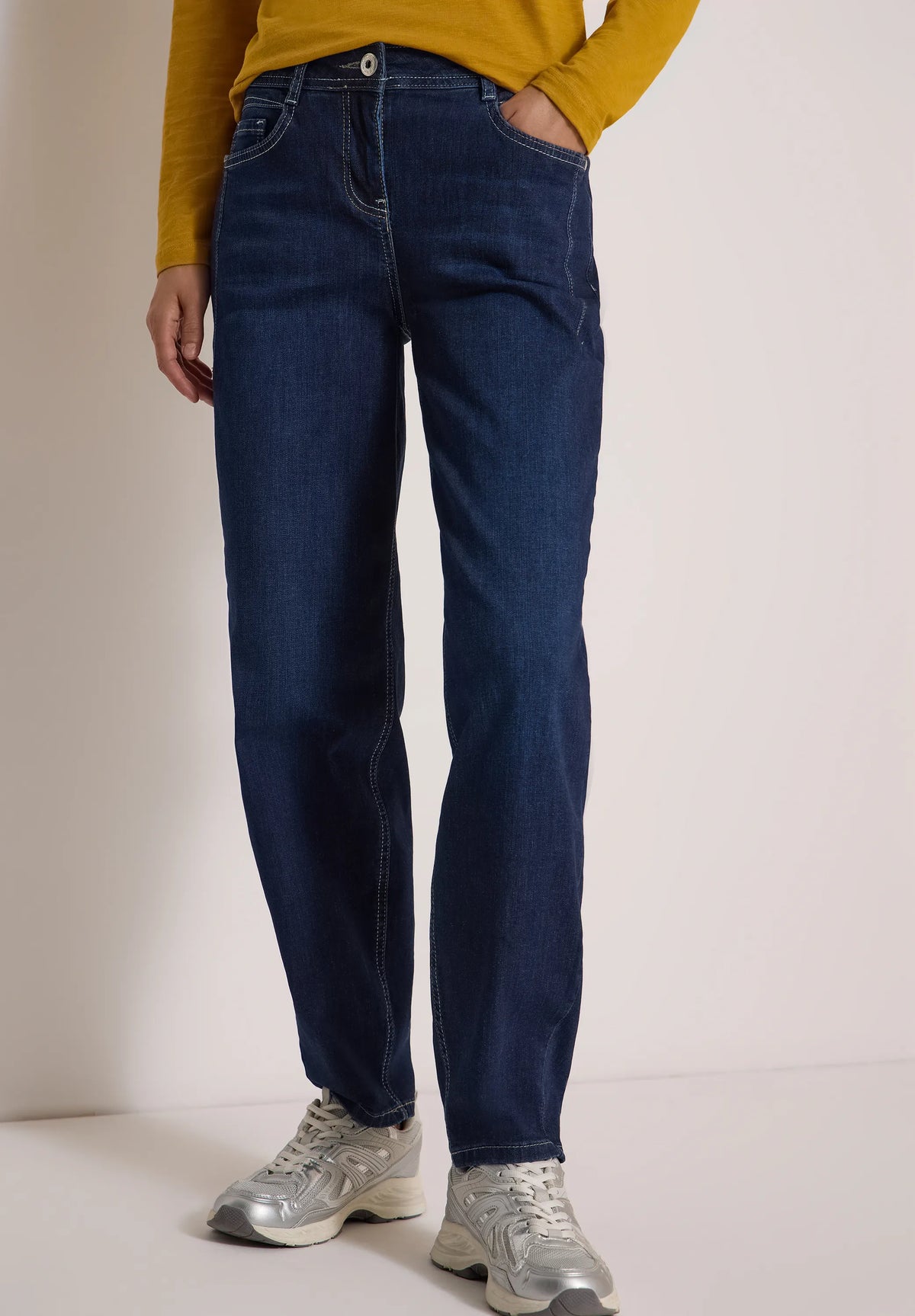 Cecil – Cecil Damen High Waist Barrel Leg Jeans