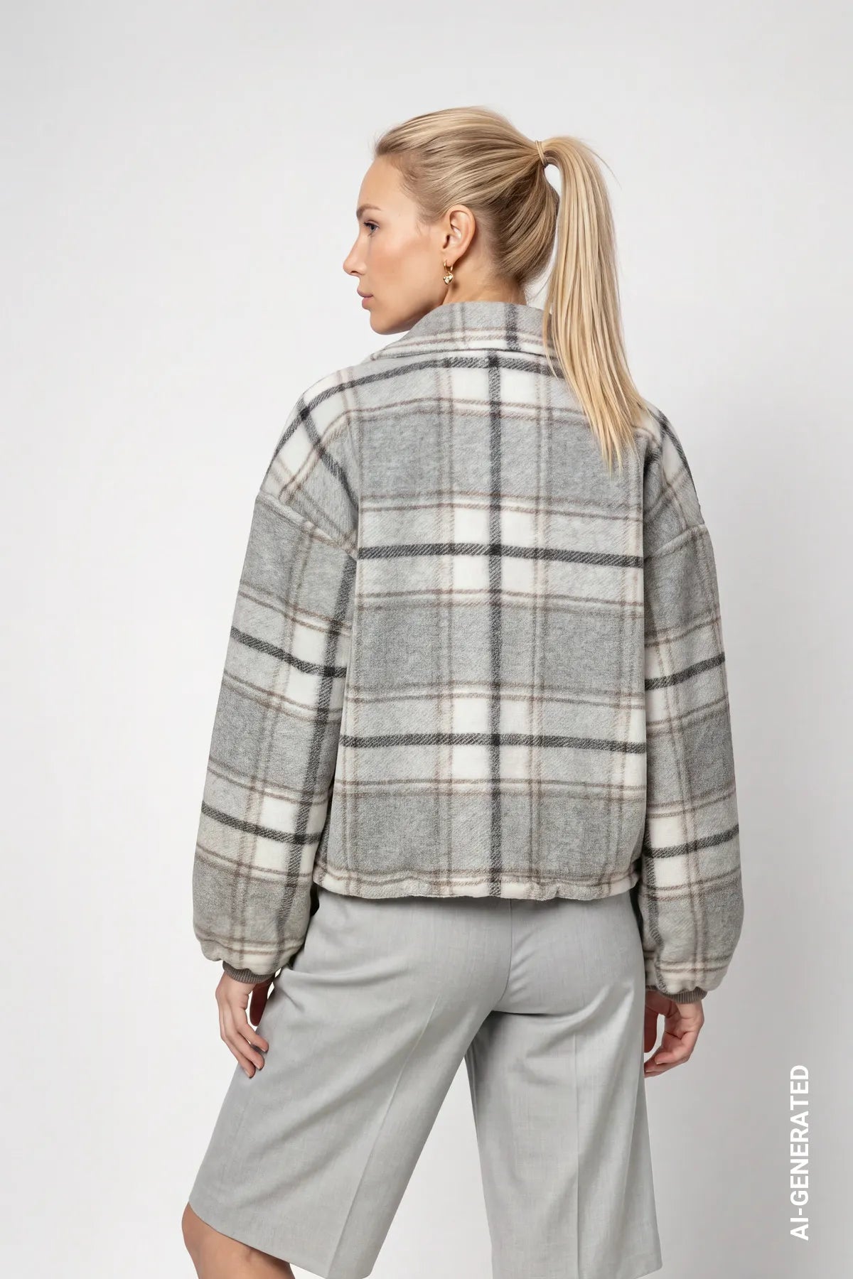 Monari – Monari Damen Jacke mit Karomuster