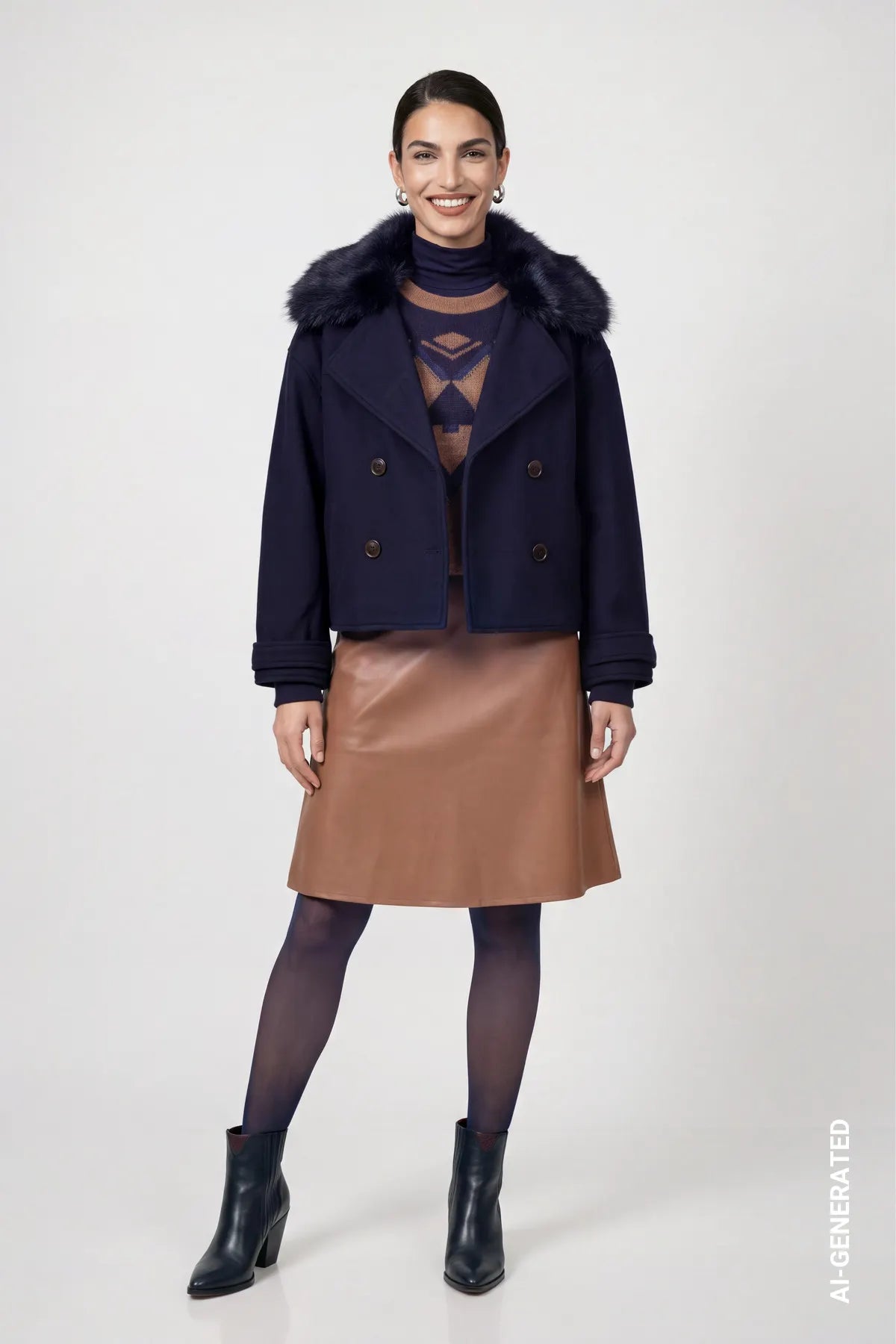 Monari – Monari Damen Jacke mit Wolloptik