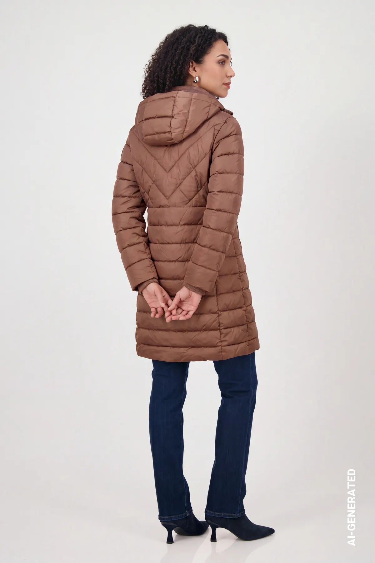 Monari – Monari Damen Stepp-Mantel mit Kapuze
