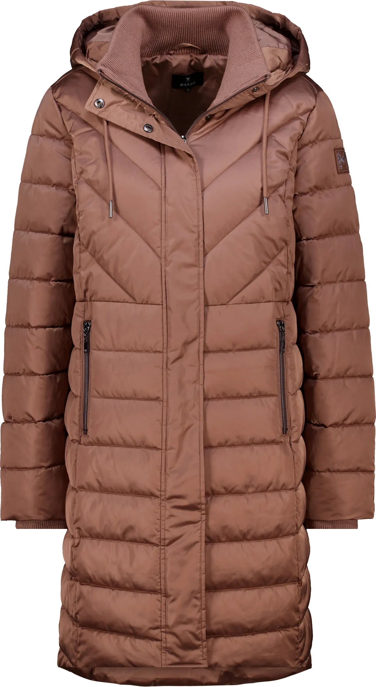 Monari – Monari Damen Stepp-Mantel mit Kapuze