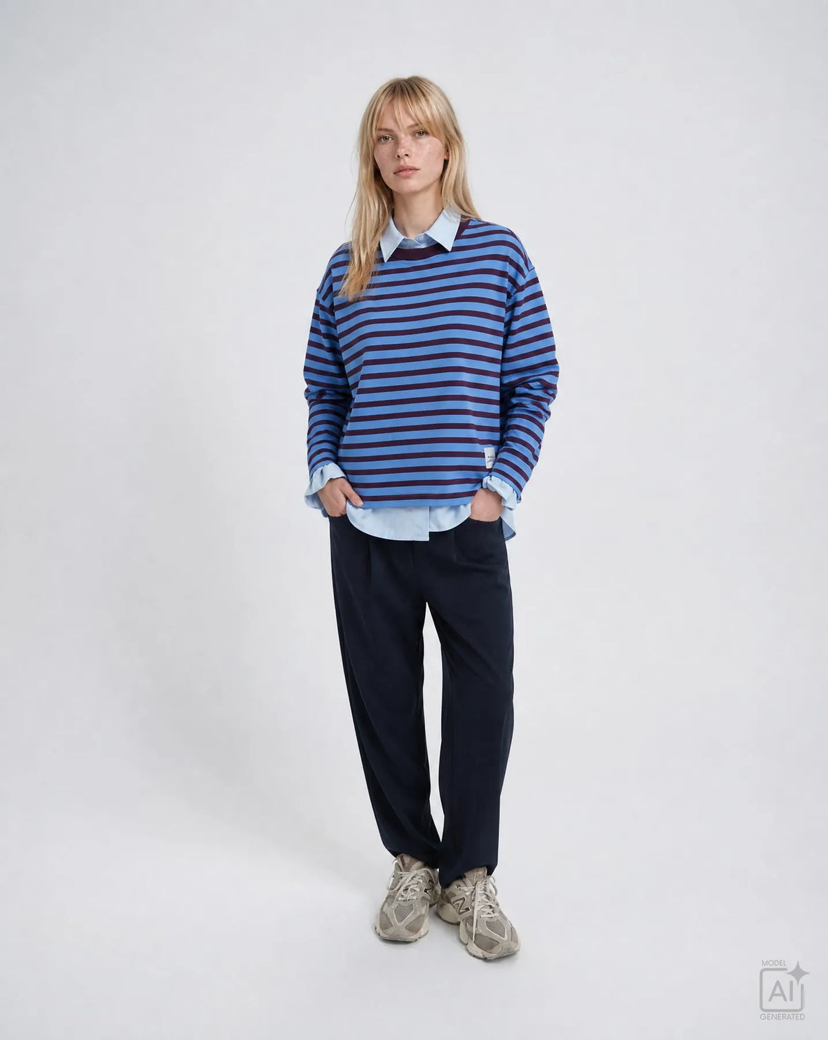 Smith & Soul Damen Sweatshirt Soul Studio Striped