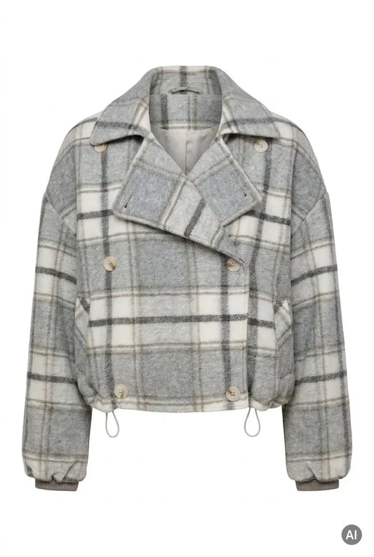 Monari – Monari Damen Jacke mit Karomuster
