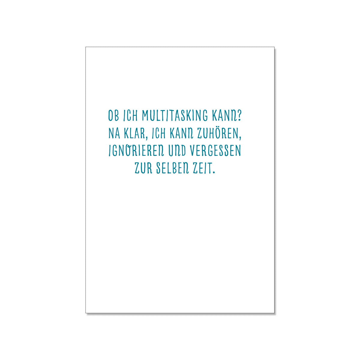 1730 Hamburg – Postkarte hoch, OB ICH MULTITASKING KANN?