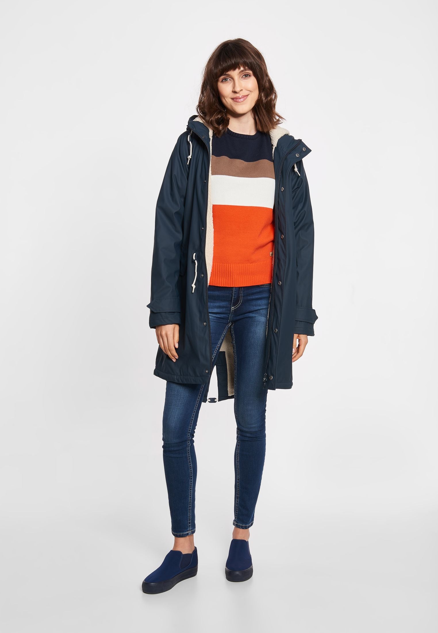 derbe Damen Winterjacke Friese_Tidaholm blau