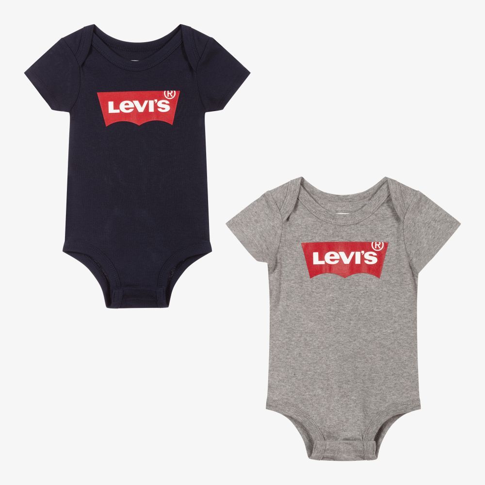 Levis Kids Batwing 2PK Bodysuit