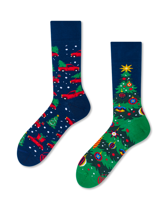 Many Mornings Herren Socken X-Mas Tree