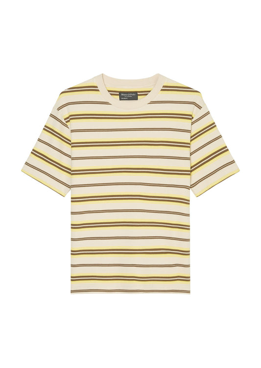 Marc O'Polo Herren Streifen-T-Shirt regular beige