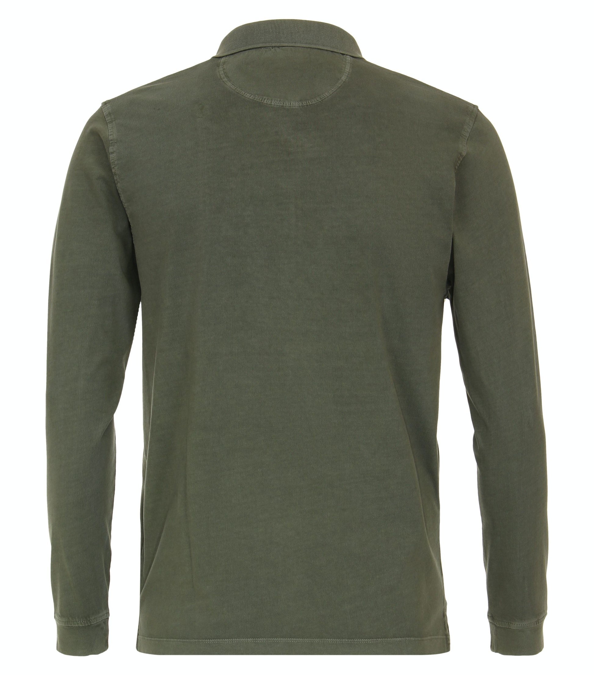 Casa Moda Herren Polo-Shirt Langarm grün