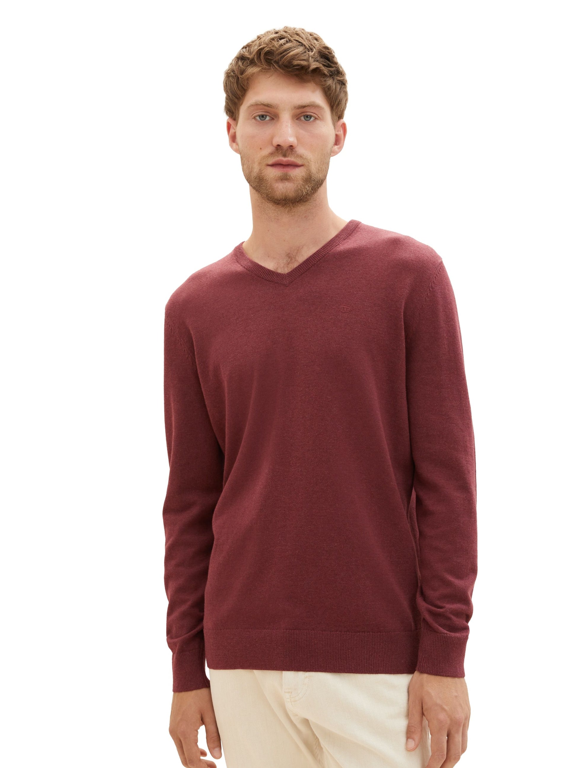 Tom Tailor Herren Pullover rot