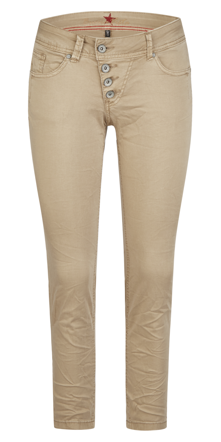 Buena Vista Damen Hose Malibu 7/8 stretch twill in Beige