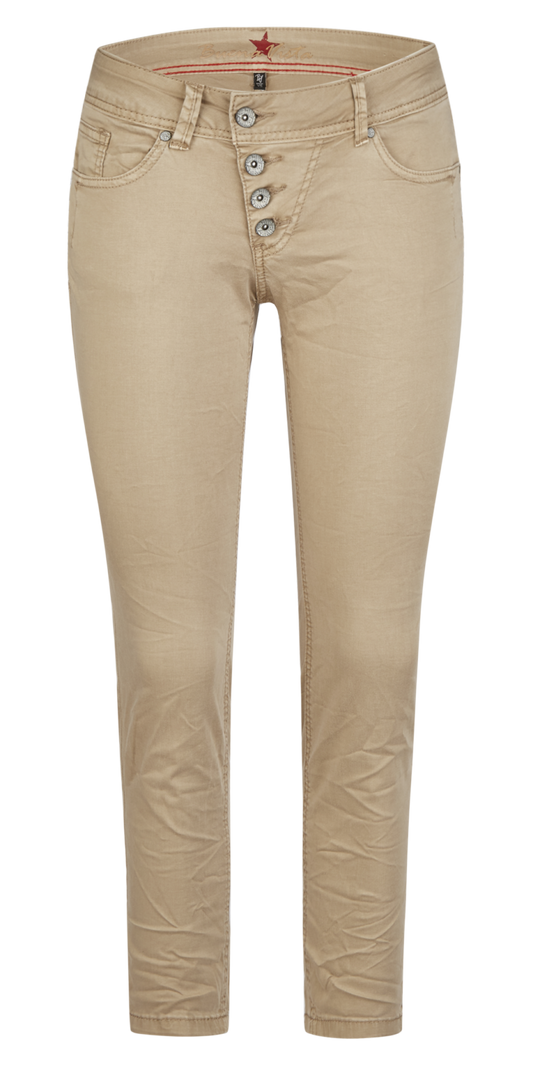 Buena Vista Damen Hose Malibu 7/8 stretch twill in Beige