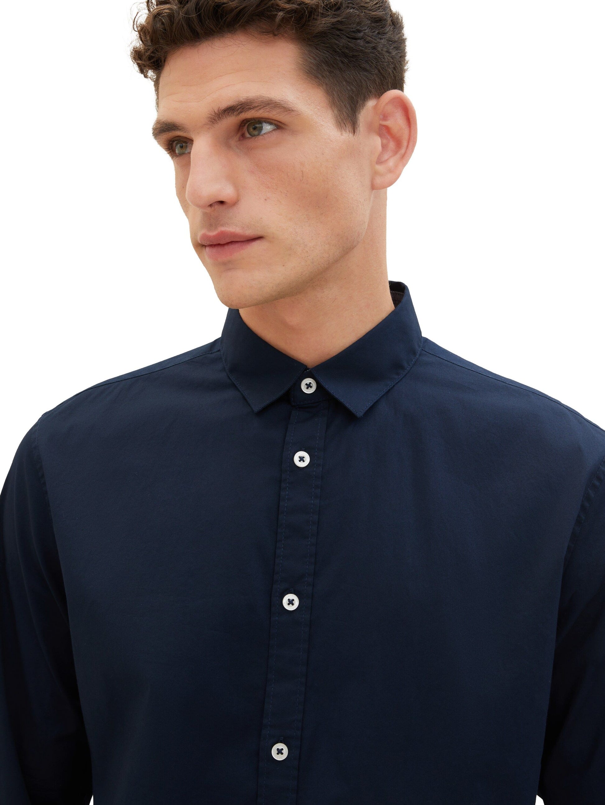 Tom Tailor Herren Hemd blau