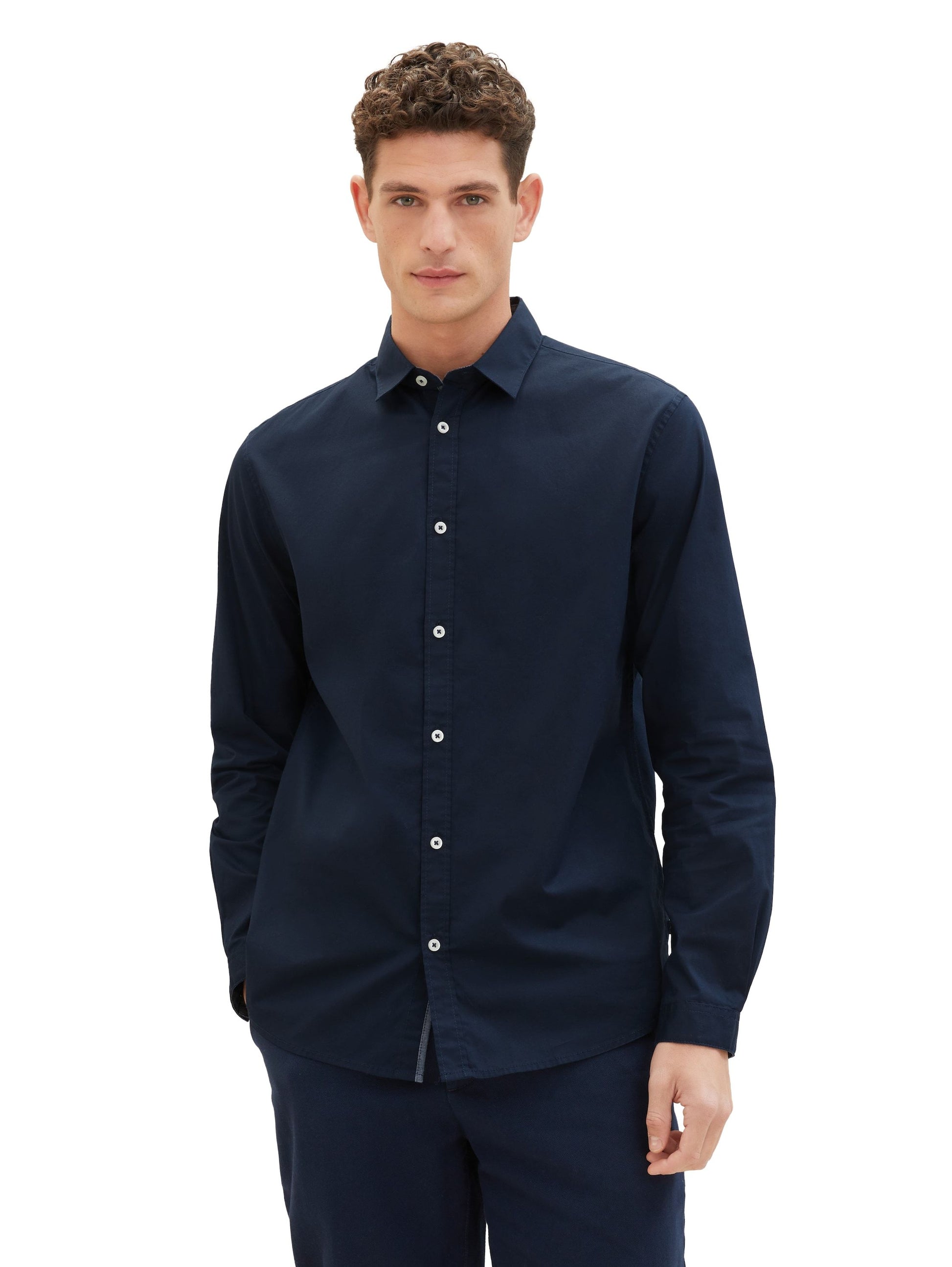 Tom Tailor Herren Hemd blau