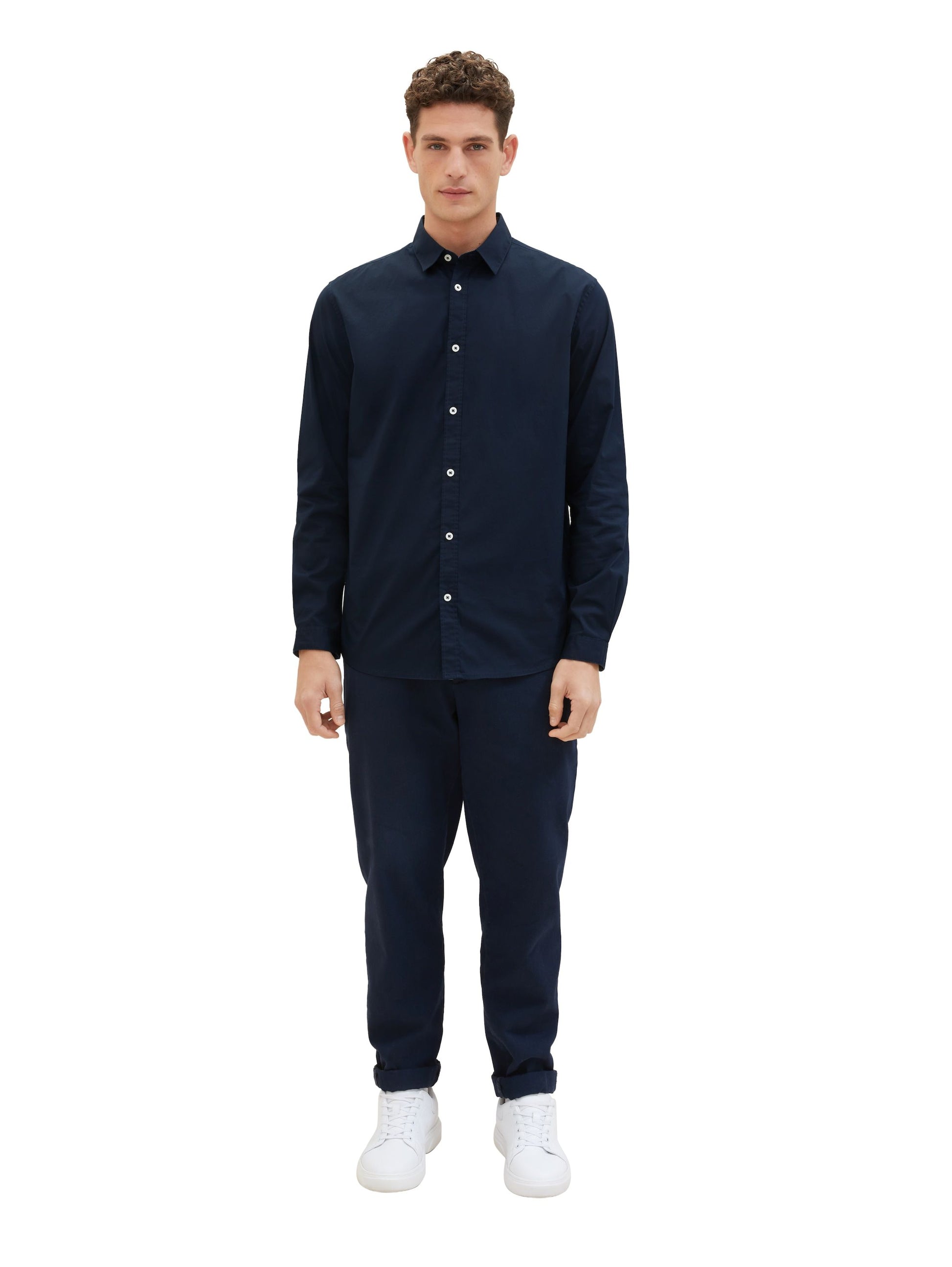 Tom Tailor Herren Hemd blau