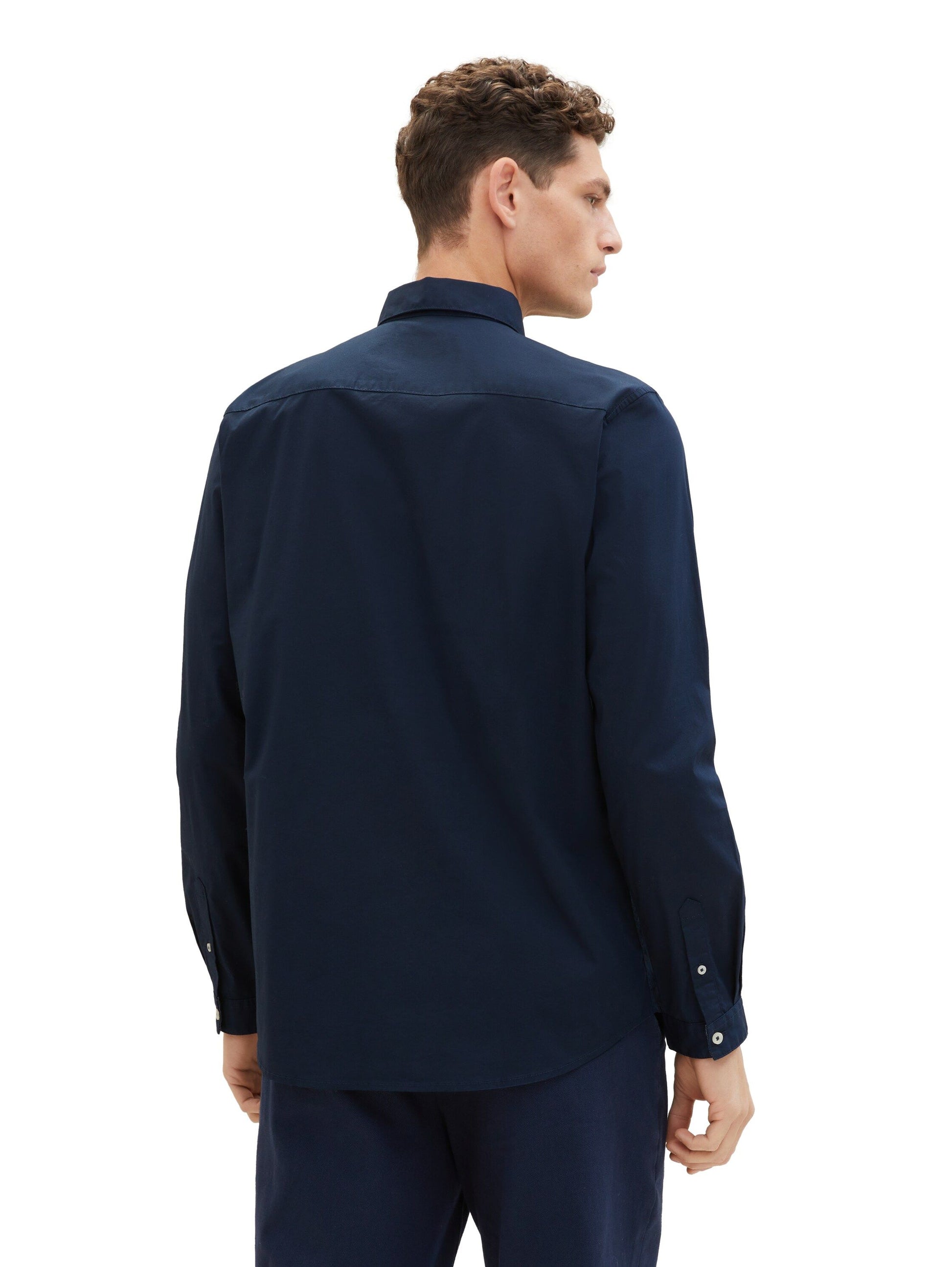 Tom Tailor Herren Hemd blau