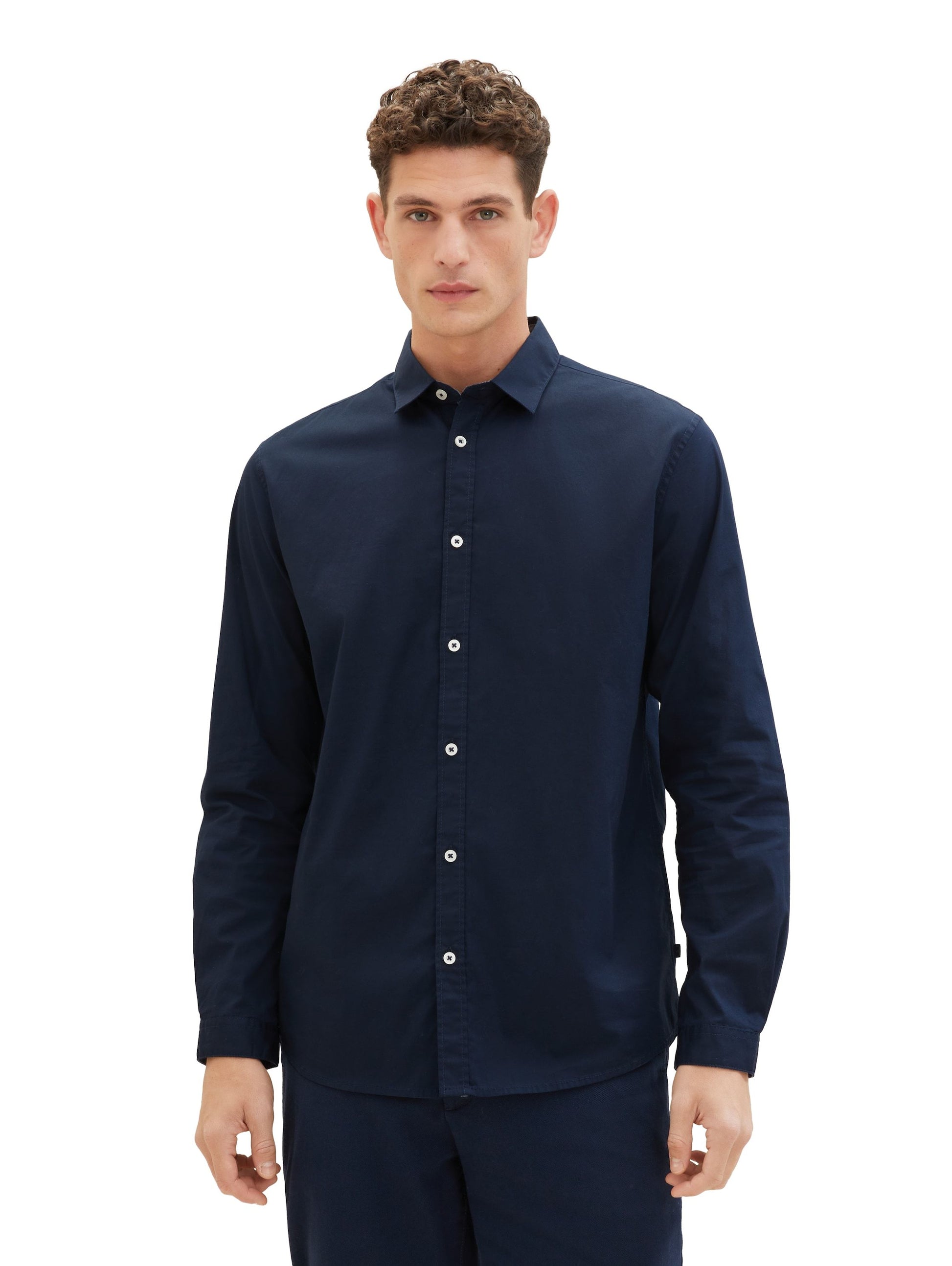 Tom Tailor Herren Hemd blau