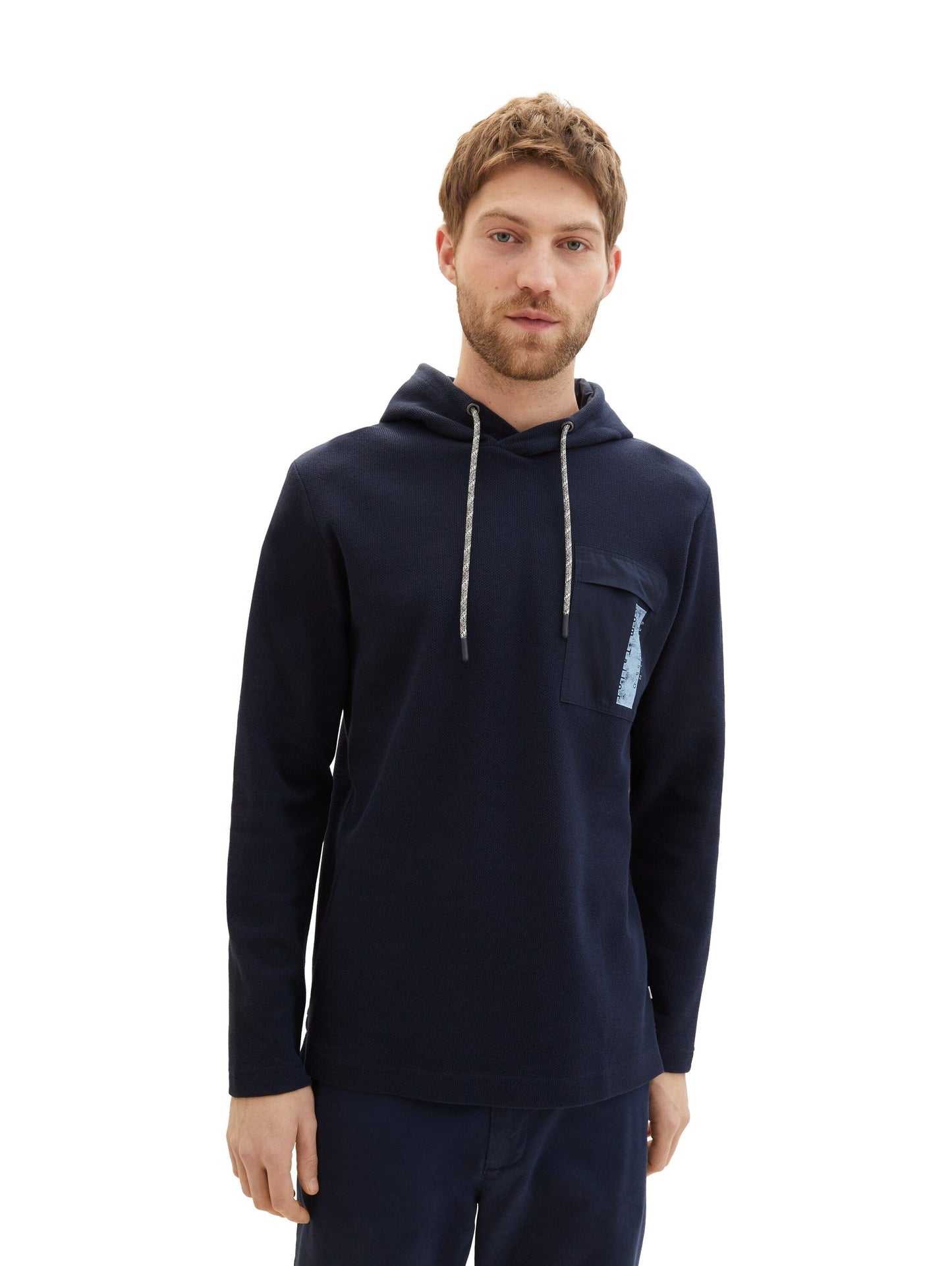 Tom Tailor Herren Hoodie mit Struktur