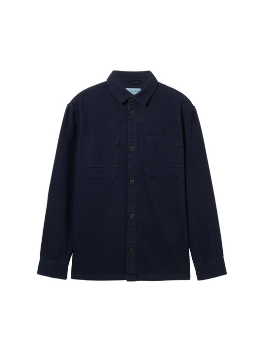 Tom Tailor Herren Twill Overshirt Hemd XXXL blau