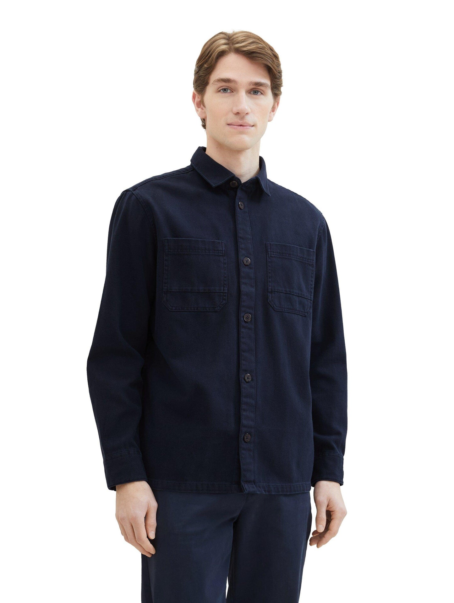 Tom Tailor Herren Twill Overshirt Hemd - Jaacks Fashion