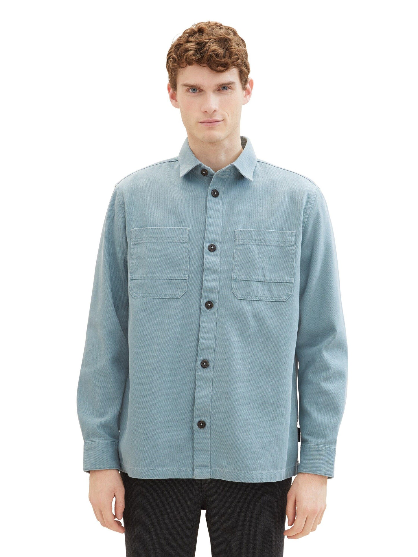 Tom Tailor Herren Twill Overshirt Hemd - Jaacks Fashion