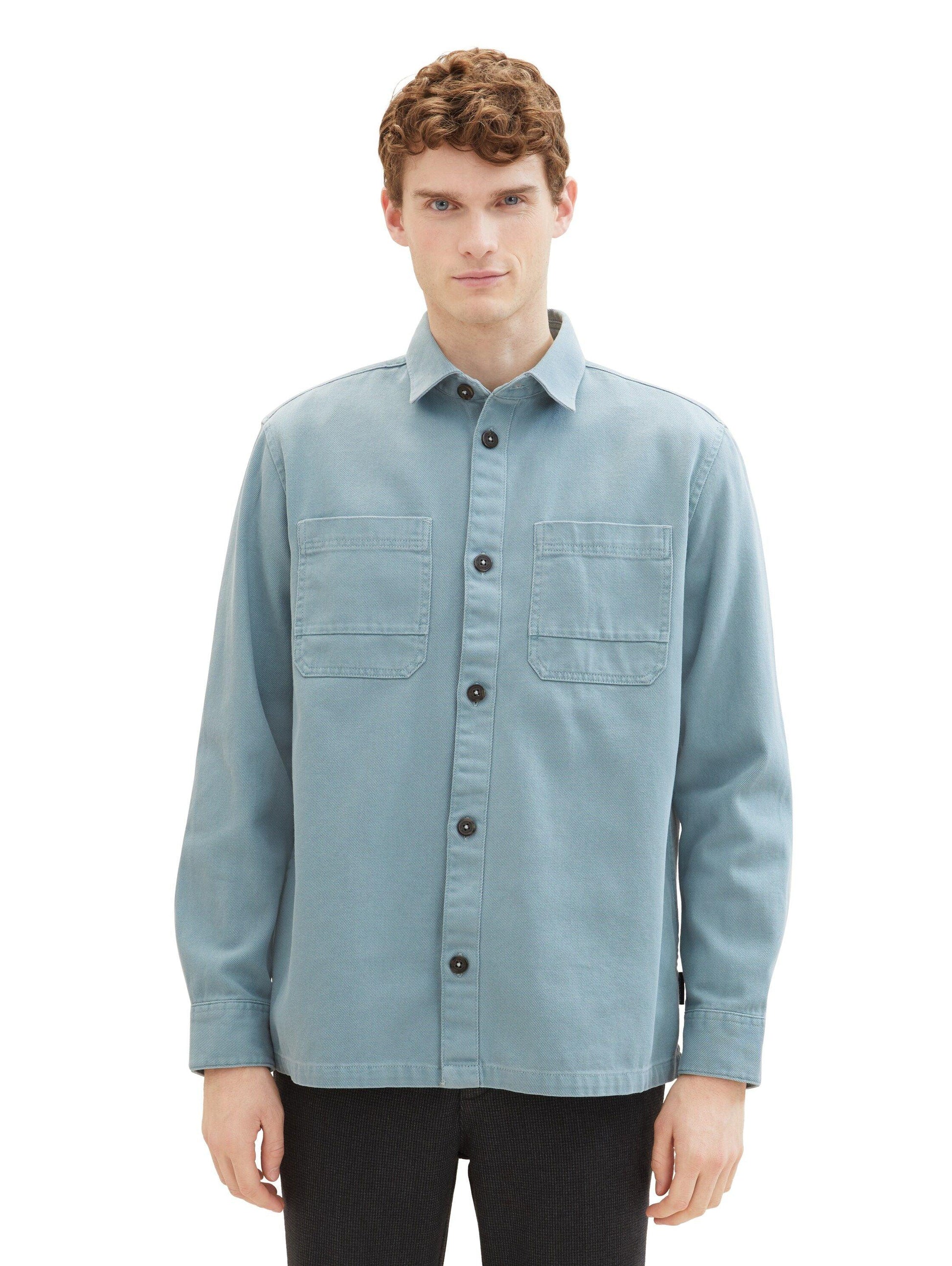 Tom Tailor Herren Twill Overshirt Hemd - Jaacks Fashion