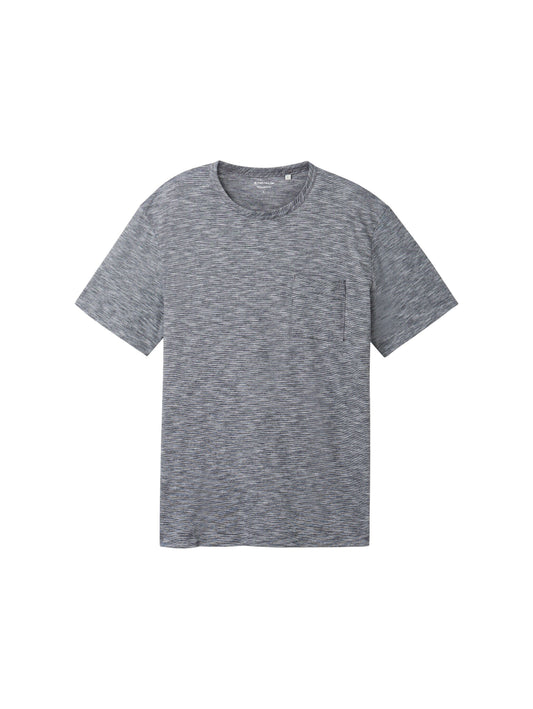 T-Shirt in Melange Optik XXXL blau