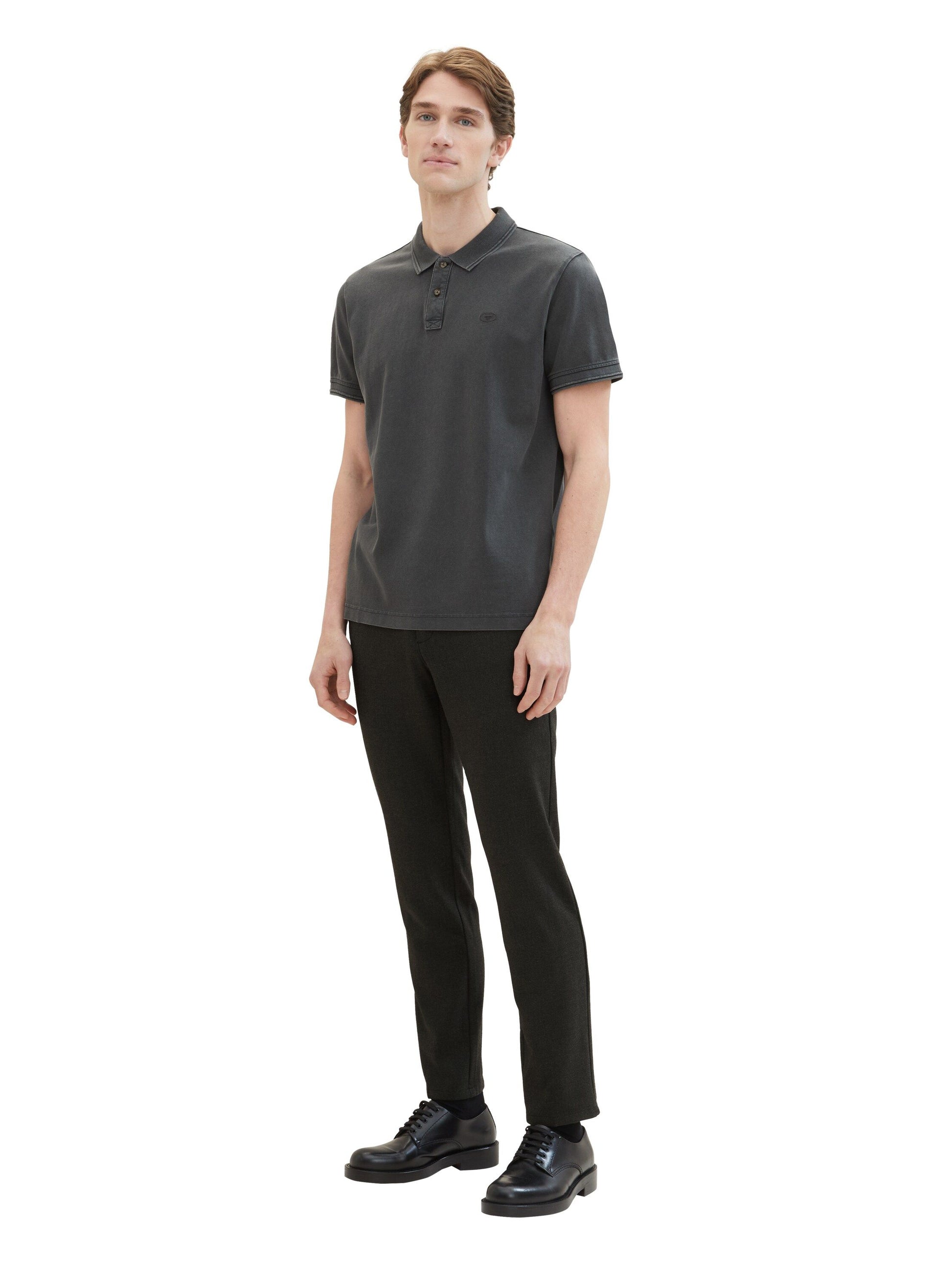 Poloshirt mit Logo Stickerei schwarz
