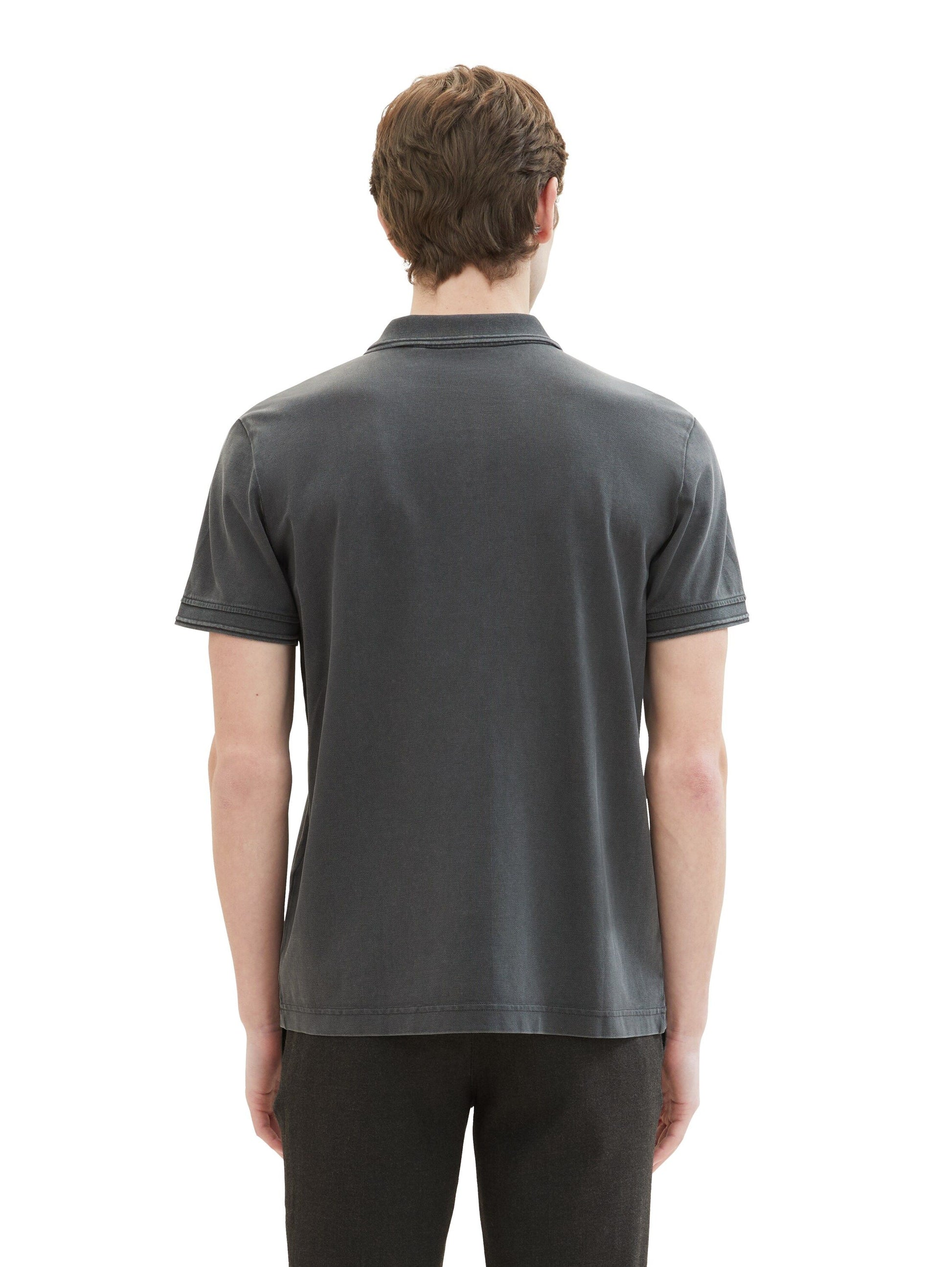 Poloshirt mit Logo Stickerei schwarz